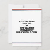 Iconic  oom Sam redt het Date Afstuderen Aankondiging (Achterkant)