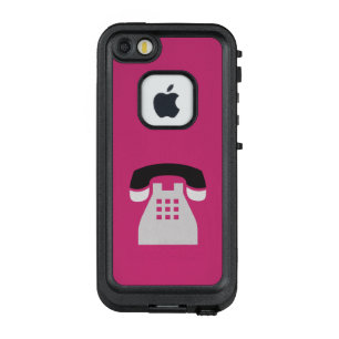 Iconic Pink Retro Telefoon op elke kleur LifeProof FRÄ’ iPhone SE/5/5s Hoesje