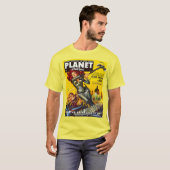 ICONIC RETRO SCI FI ILLUSTRATIE T-SHIRT (Voorkant volledig)