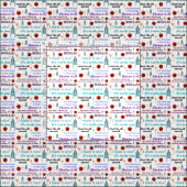 Iconic RHONY Print Fabric Stof (Delen)