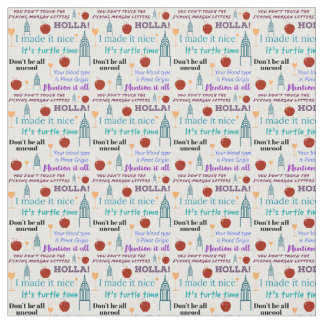 Iconic RHONY Print Fabric Stof