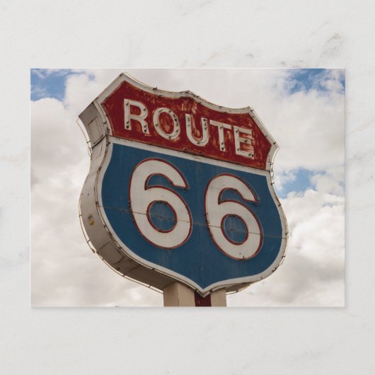 Iconic Route 66 Road Sign Briefkaart (Voorkant)