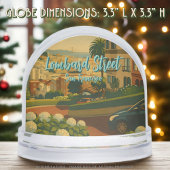 Iconic San Francisco Lombard Street Souvenir Dome  Sneeuwbol
