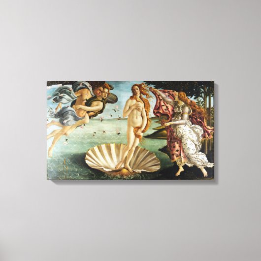 Iconic Sandro Botticelli De geboorte van Venus Canvas Afdruk (Voorkant)