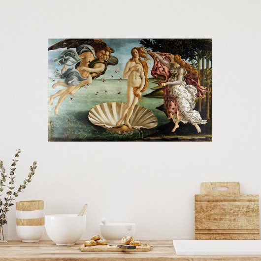 Iconic Sandro Botticelli De geboorte van Venus Poster (Keuken)