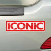 Iconic Stamp Bumpersticker (Op auto)