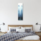 Iconic Twin Towers Behind Cloud Vertical Canvas (Insitu (Slaapkamer))