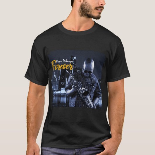 ICONIC WORLD JAZZ MUSICIAN-MANU DIBANGO T-SHIRT (Voorkant)