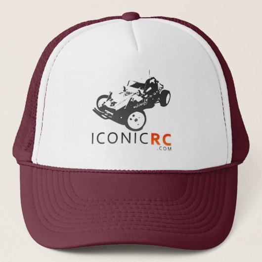 IconicRC Trucker Hat - Maroon Pet (Voorkant)