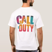 Iconisch 'Call of Duty' T-shirt voor elke gamer (Achterkant)
