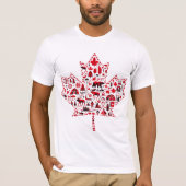 Iconisch Canadees esdoornblad T-shirt (Voorkant)