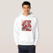 ICONISCH DADA ART POSTER HOODIE (Voorkant volledig)
