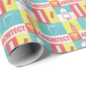 Iconisch design voor professionele architectuur cadeaupapier (Rol Hoek)