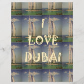 Iconisch Dubai: "Ik hou van Dubai" Vector Grafisch Briefhoofd (Voorkant)