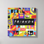 Iconisch FRIENDS™-patroon Canvas Afdruk (Voorkant)