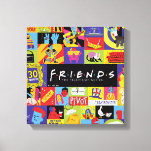 Iconisch FRIENDS™-patroon Canvas Afdruk