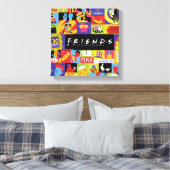 Iconisch FRIENDS™-patroon Canvas Afdruk (Insitu (Slaapkamer))