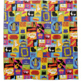 Iconisch FRIENDS™-patroon Douchegordijn (Voorkant)