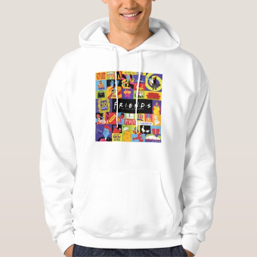 Iconisch FRIENDS™-patroon Hoodie (Voorkant)