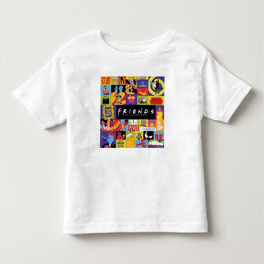 Iconisch FRIENDS™-patroon Kinder Shirts (Voorkant)