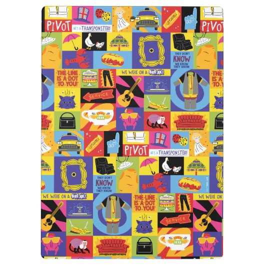 Iconisch FRIENDS™-patroon Klembord (Achterkant)