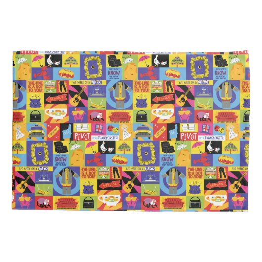 Iconisch FRIENDS™-patroon Kussensloop (Achterkant)