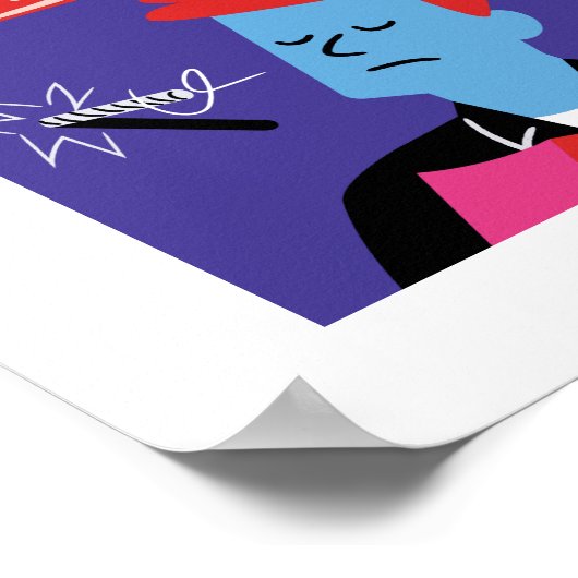 Iconisch FRIENDS™-patroon Poster (Hoek)