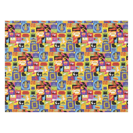 Iconisch FRIENDS™-patroon Tafelkleed (Voorkant (Horizontaal))