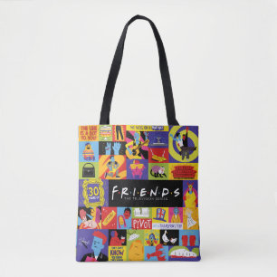 Iconisch FRIENDS™-patroon Tote Bag