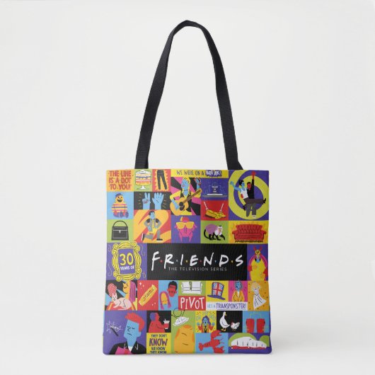 Iconisch FRIENDS™-patroon Tote Bag (Voorkant)