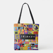 Iconisch FRIENDS™-patroon Tote Bag (Achterkant)