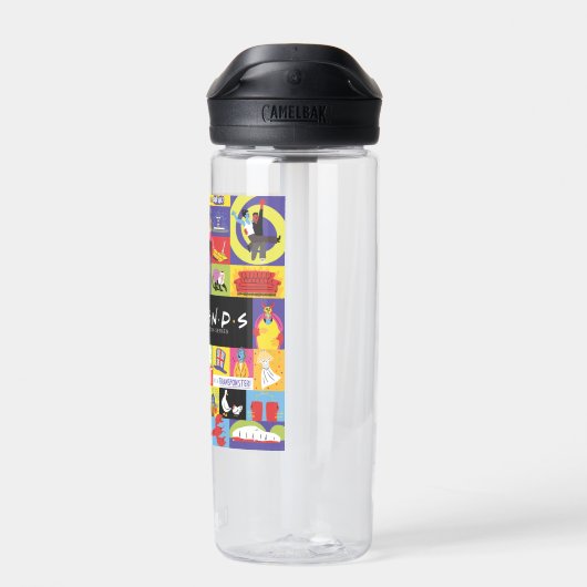 Iconisch FRIENDS™-patroon Waterfles (Achterkant)