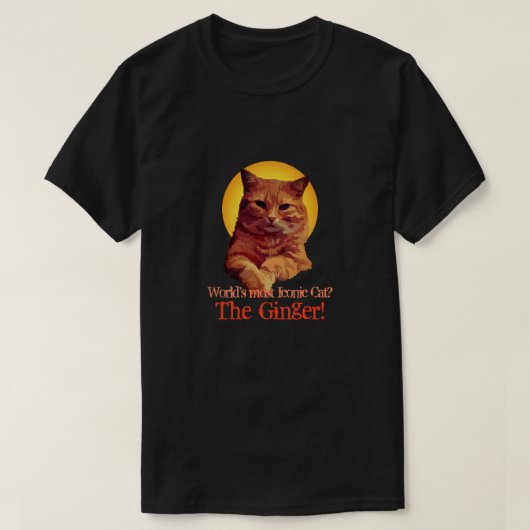 Iconisch Ginger Cat T-shirt (Design voorkant)