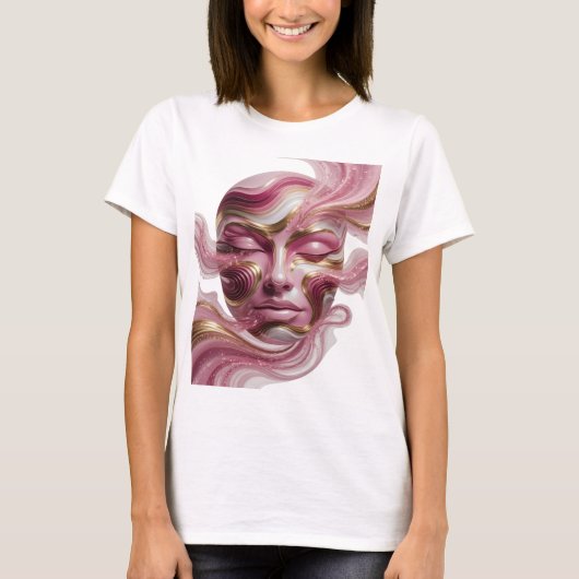 Iconisch goud ABSTRACTE KUNST Statement Design T-shirt (Voorkant)