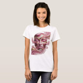 Iconisch goud ABSTRACTE KUNST Statement Design T-shirt (Voorkant volledig)