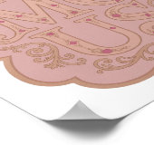 Iconisch Goud BEROEMD Dristig Ontwerp Poster (Hoek)