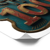 Iconisch Goud KEEP IT 100 Design Poster (Hoek)