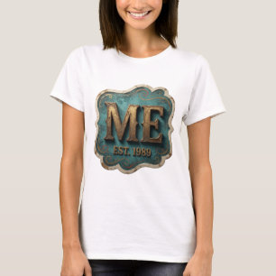 Iconisch Goud MI EST 1989 Modern Design T-shirt