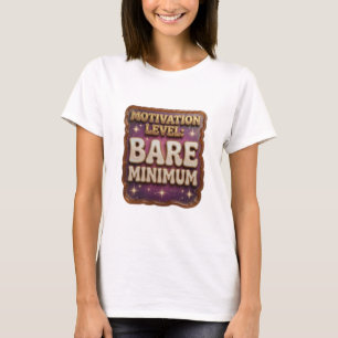 Iconisch Goud MOTIVATIE NIVEAU BASIS T-shirt