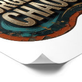 Iconisch Goud PRACHTIGE CHAOS Poster (Hoek)