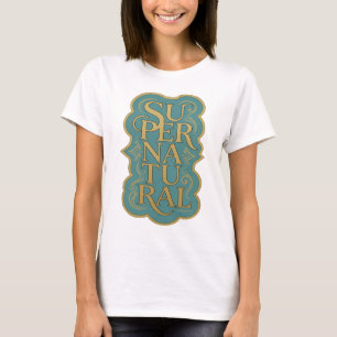 Iconisch Goud SUPER NATUURLIJK Print T-shirt