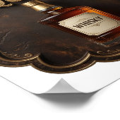 Iconisch Goud WHISKY VERPLICHT Poster (Hoek)