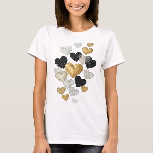 Iconisch grijs ABSTRACTE KUNST Design T-shirt (Voorkant)