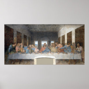 Iconisch Leonardo da Vinci het Laatste Avondmaal Poster