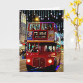 Iconisch Londen - Kerstmis  Kaart (Gele Bloem)