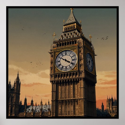 Iconisch Londen Poster (Voorkant)