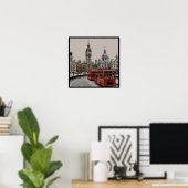 Iconisch Londen  Poster (Thuiskantoor)