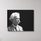  Iconisch Mark Twain Black en White Canvas Afdruk (Voorkant)