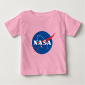 Iconisch NASA Baby Celestial Roze T-shirt (Voorkant)