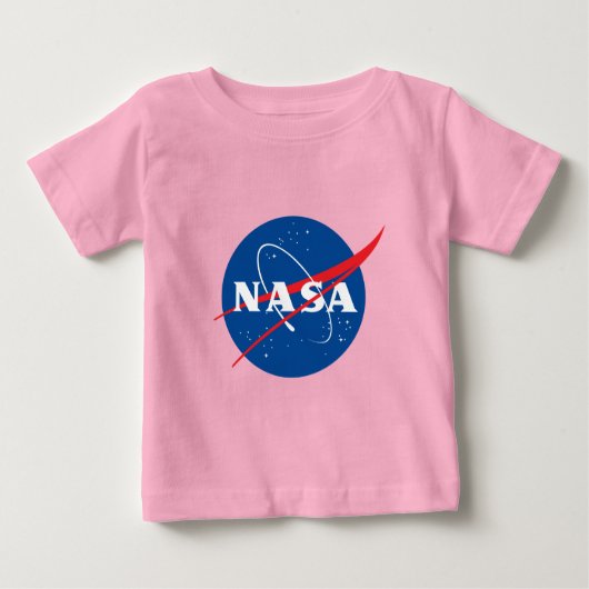 Iconisch NASA Baby Celestial Roze T-shirt (Voorkant)